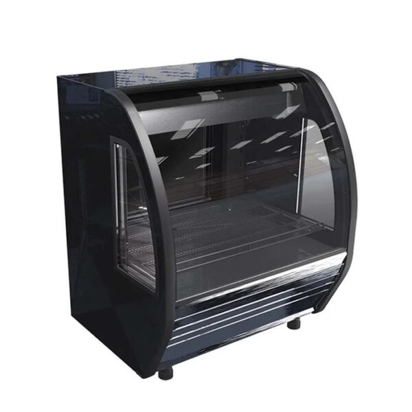 Imbera BHS10 F2 Vitrina Cremera en Color Negro de 8 pies cúbicos