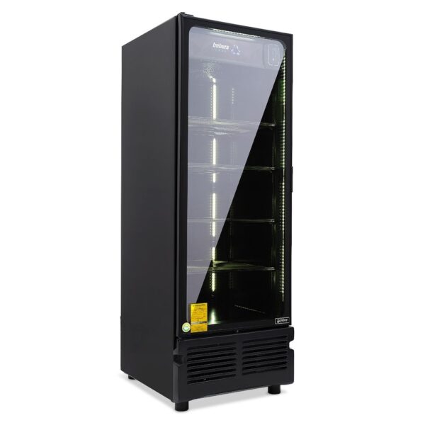 Imbera Cobalt VR-25 Refrigerador Color Negro 1 Puerta de Cristal